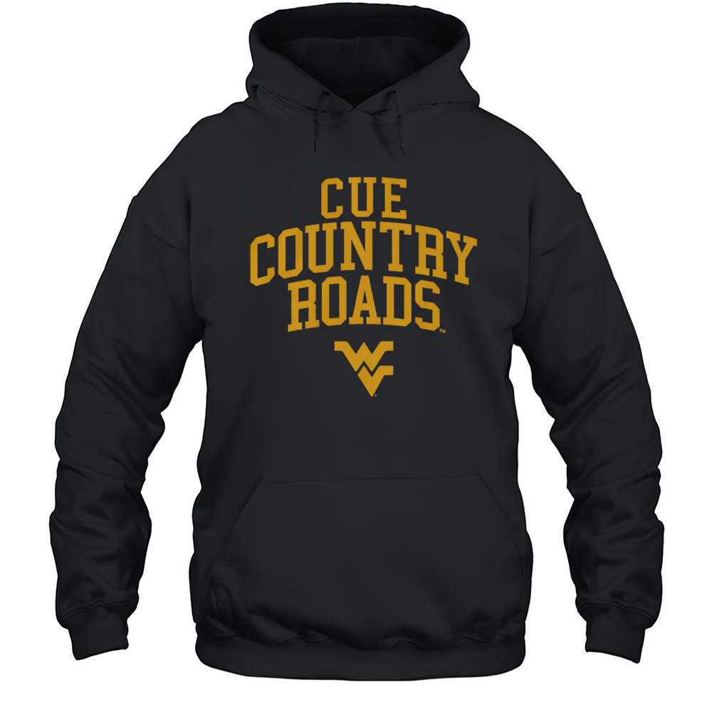 West Virginia Mountaineers Cue Country Roads Shirt Unisex Hoodie