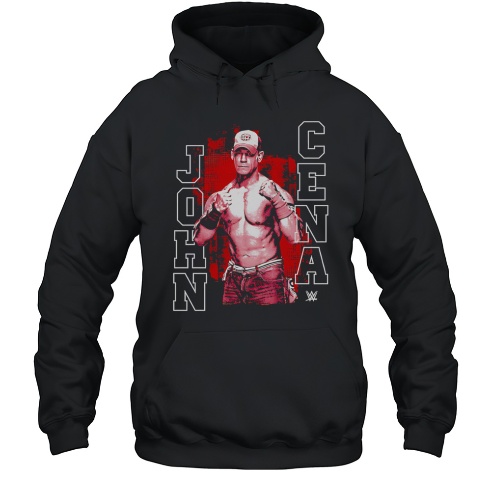 WWE John Cena Red Monochrome Shirt Unisex Hoodie