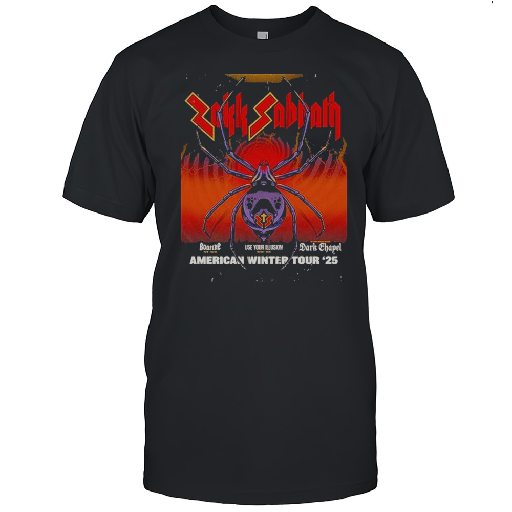 Zakk Sabbath American Winter Tour 2025 Kicks Off In Rancho Mirage CA On October 30 2025 Shirt Zakk Sabbath American Winter Tour 2025 Kicks Off In Rancho Mirage CA On October 30 2025 Shirt