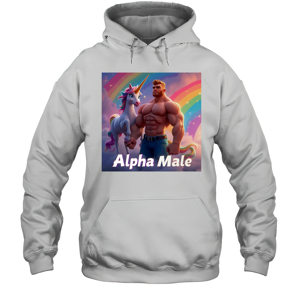 Alpha Rainbow Male Pride Shirt Unisex Hoodie