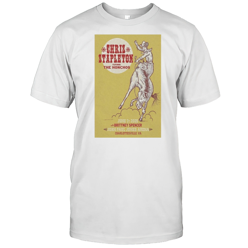 Chris Stapleton June 7 2025 Charlottesville VA Poster Shirt
