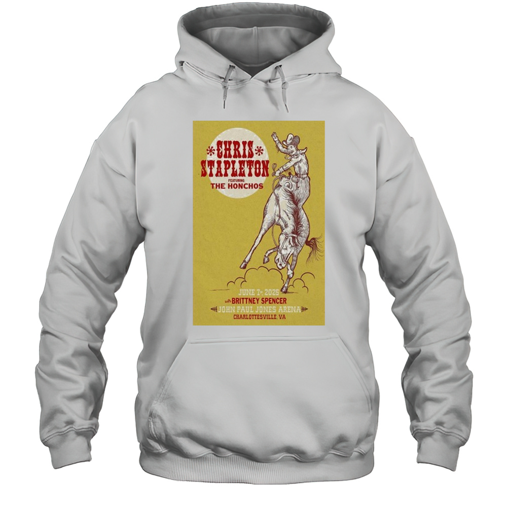 Chris Stapleton June 7 2025 Charlottesville VA Poster Shirt Unisex Hoodie