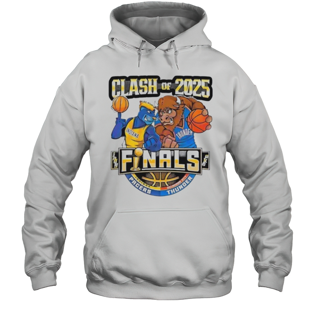 Clash Of 2025 Indiana Pacers Vs Thunder Nba Finals Basketball Shirt Unisex Hoodie