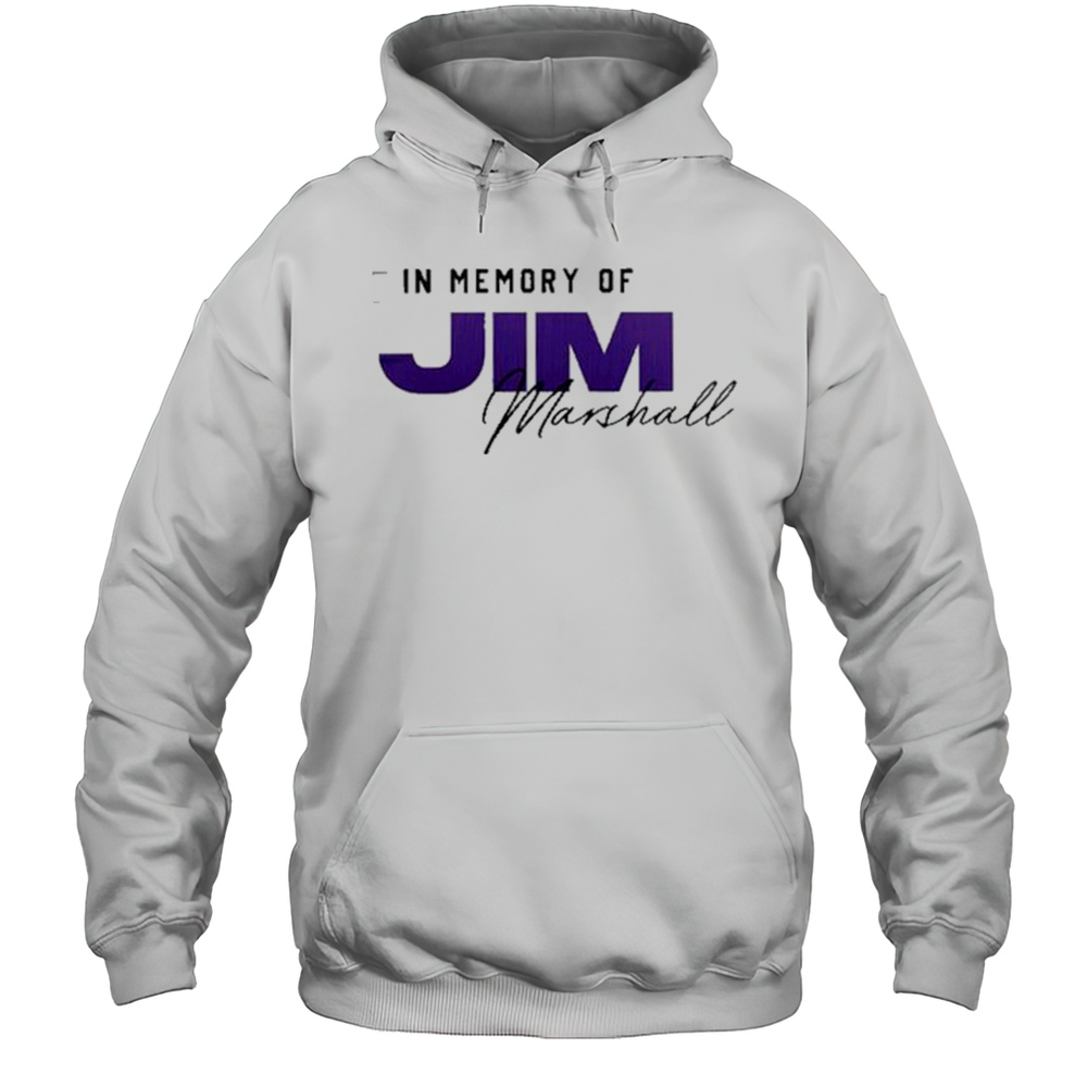 In Memory Of Jim Marshall X Minnesota Vikings 2025 Shirt Unisex Hoodie