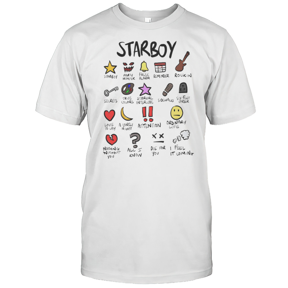 The Weeknd Starboy Notebook Shirt