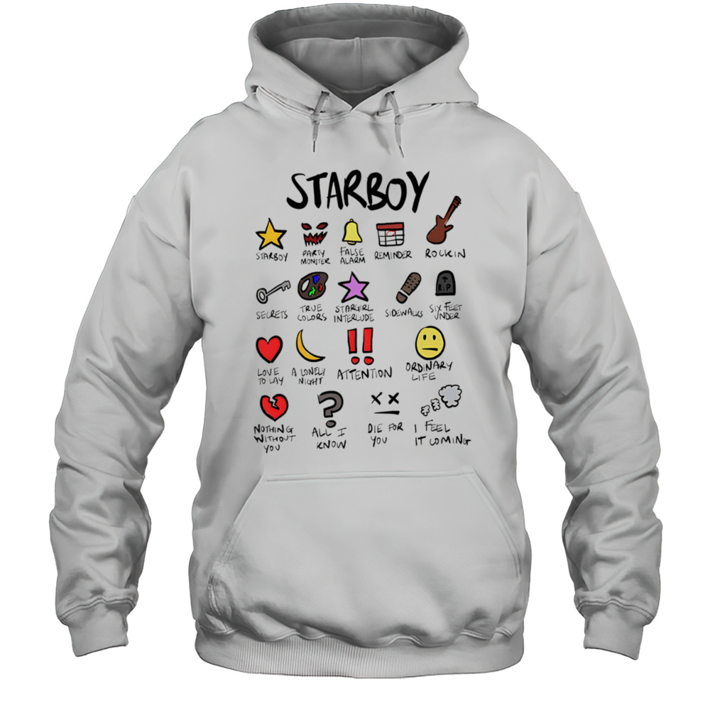 The Weeknd Starboy Notebook Shirt Unisex Hoodie