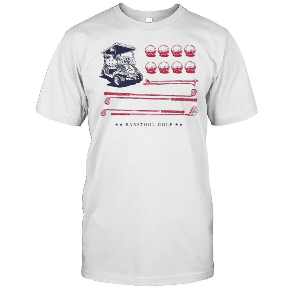Barstool Golf Cart Flag T-shirt
