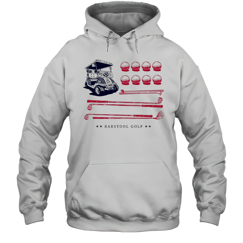 Barstool Golf Cart Flag T-shirt Unisex Hoodie