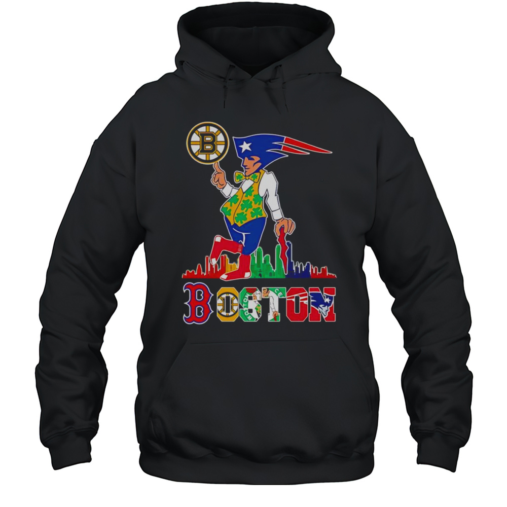 Boston Sports Team Skyline Shirt Unisex Hoodie