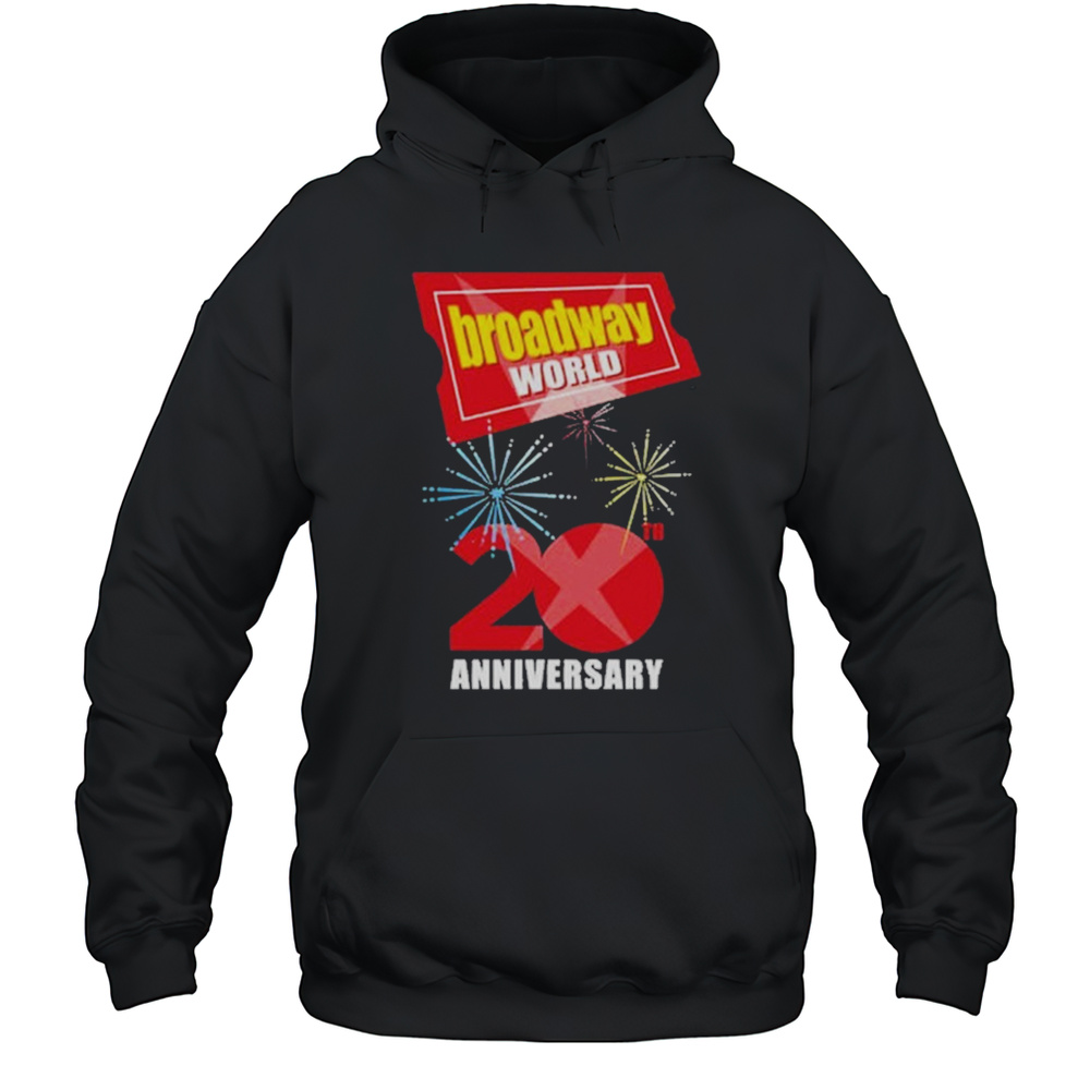 Broadway World 20th Anniversary Logo T-shirt Unisex Hoodie