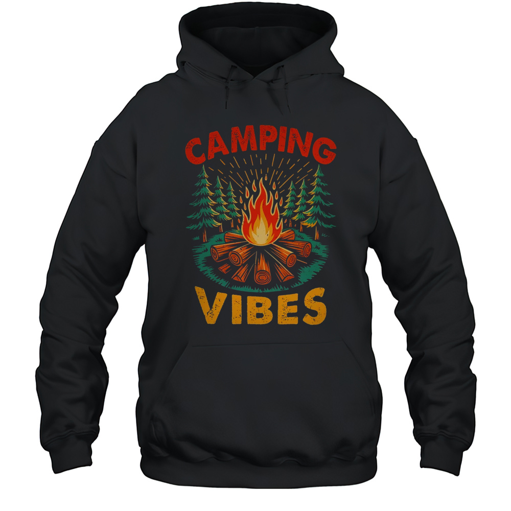 Camping Vibes Nature Lover Camper Camping Day Men Women Shirt Unisex Hoodie
