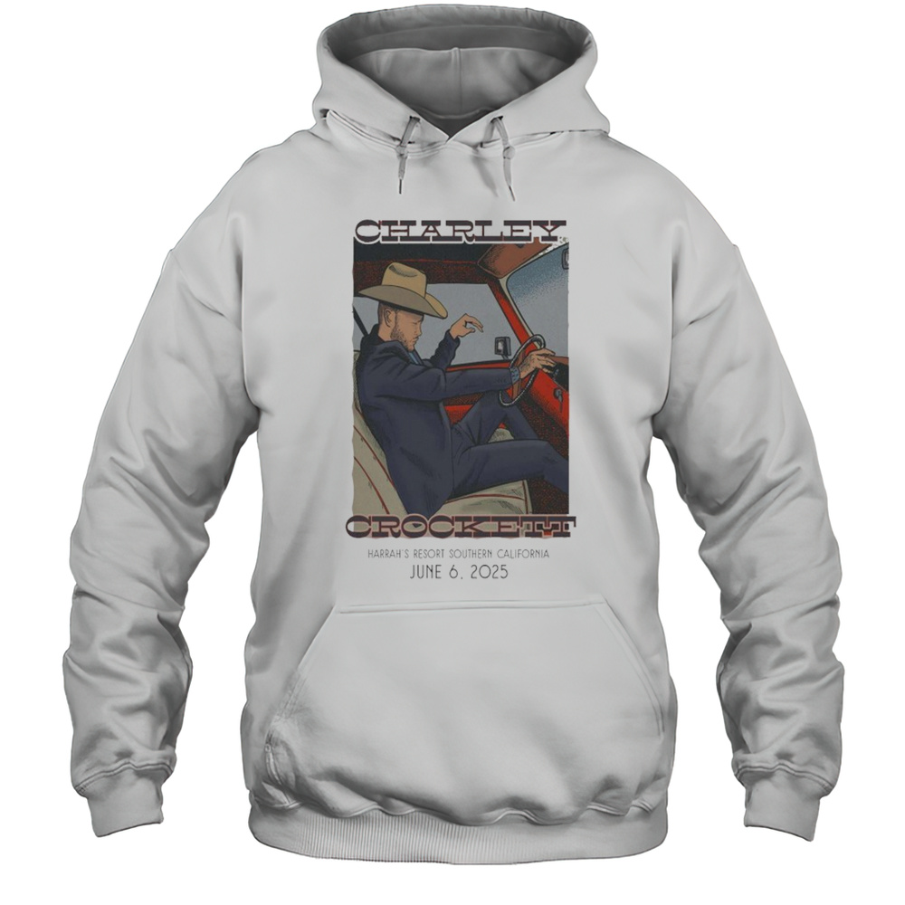 Charley Crockett 2025 Theatre UC Berkeley Car T-shirt Unisex Hoodie
