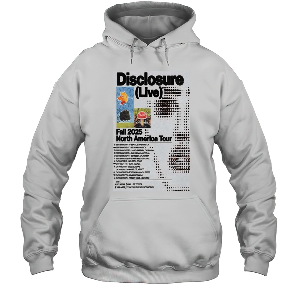 Disclosure Fall 2025 North America Tour Shirt Unisex Hoodie