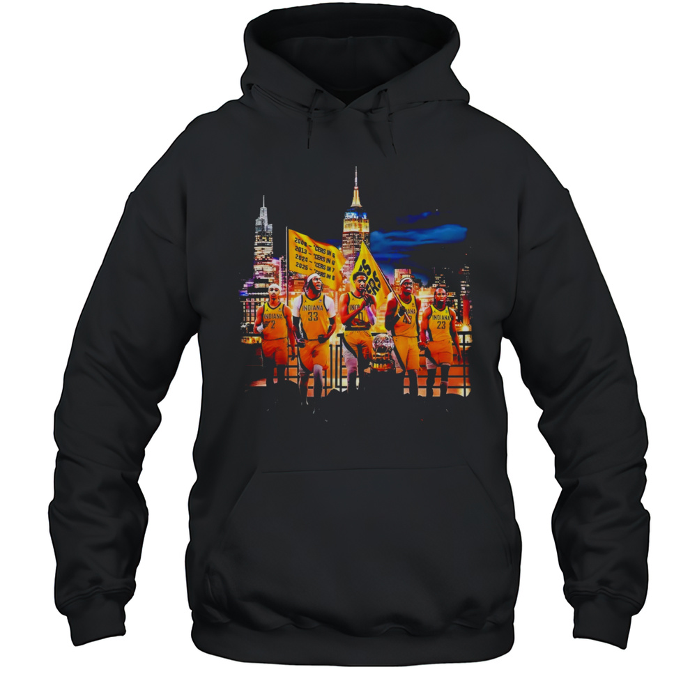 Indiana Pacers 2025 Finals Victory Parade Skyline Shirt Unisex Hoodie