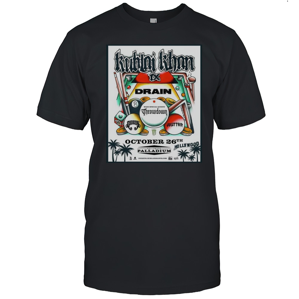 Kublai Khan TX Drain October 26th 2025 Shirt