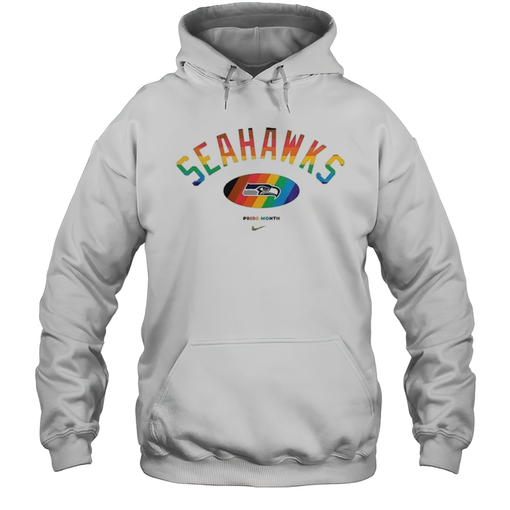 NFL Seattle Seahawks X Pride Month Football Accept Understand Love 2025 Shirt Unisex Hoodie