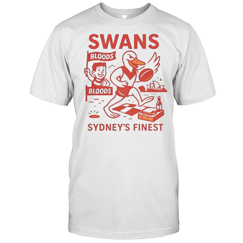 Premium Swans Sydneys Finest Cartoon T-Shirt