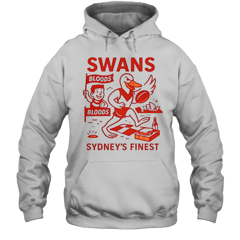 Premium Swans Sydneys Finest Cartoon T-Shirt Unisex Hoodie