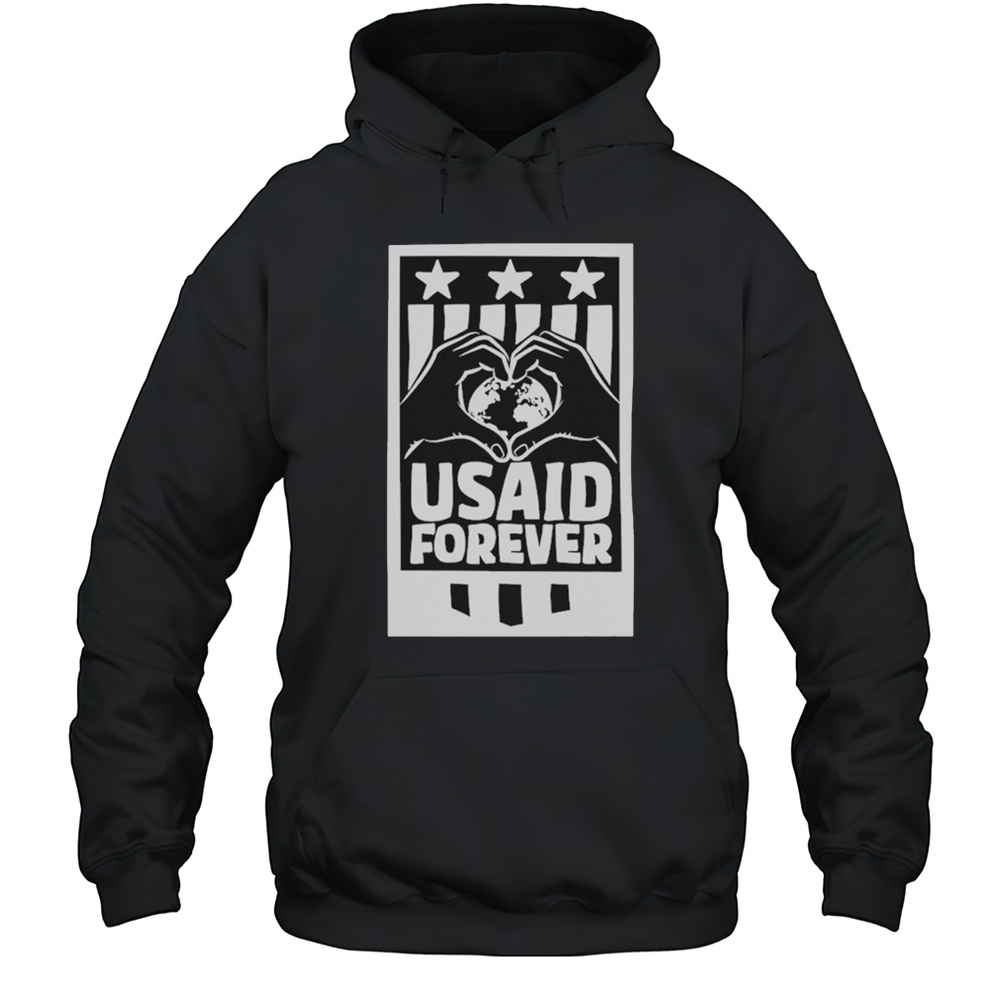 Proud Usaid Partner Heart Hands T-shirt Unisex Hoodie
