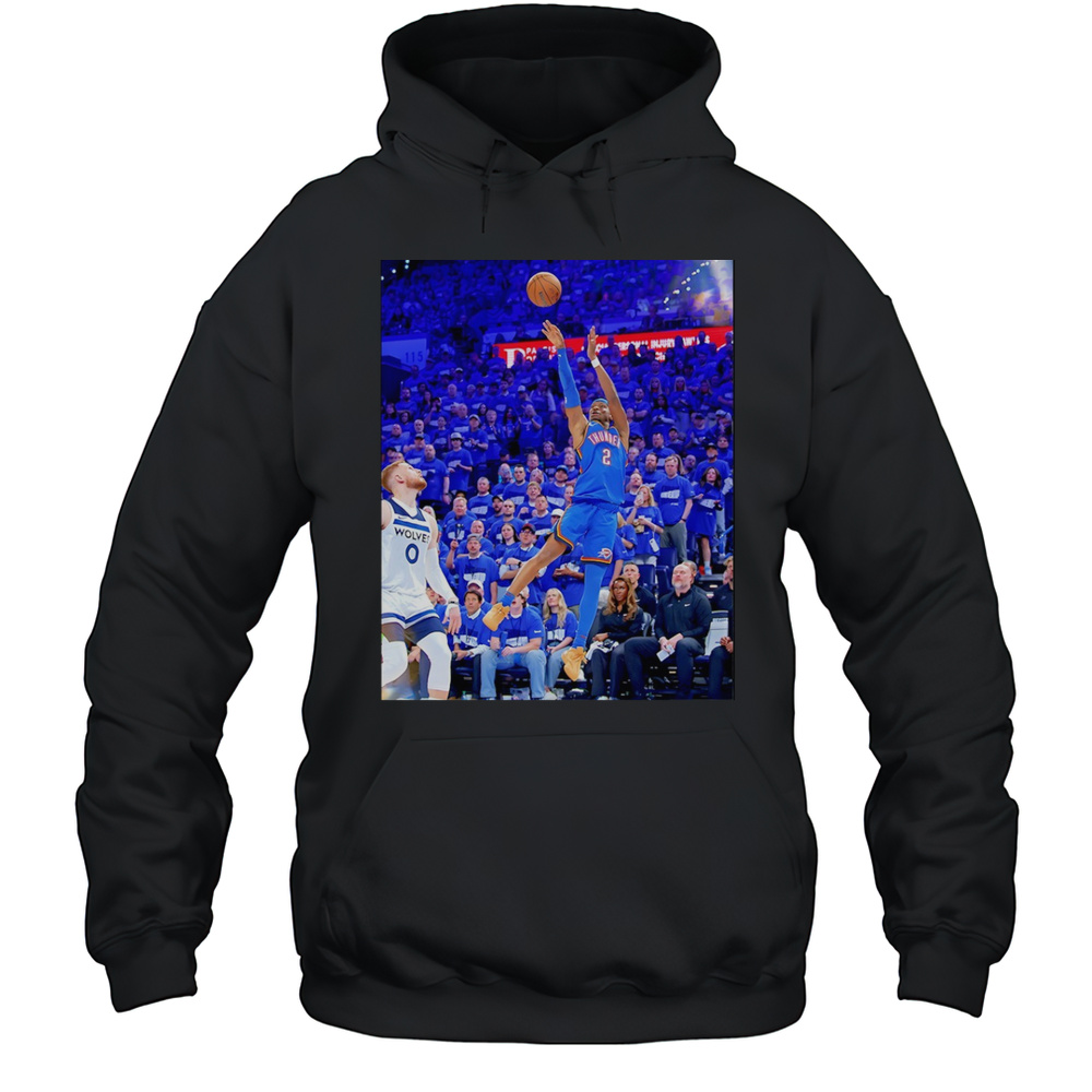 Shai Gilgeous Alexander Oklahoma City Thunder NBA Basketball Game Frames Shirt Unisex Hoodie