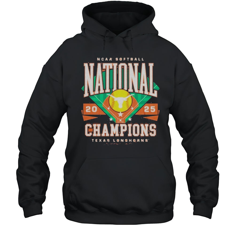 Texas Longhorns Homefield 2025 NCAA Softball Womens College World Series Champions T-Shirt Unisex Hoodie