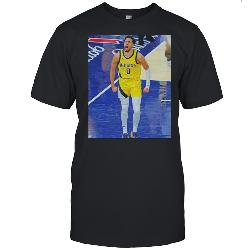 Tyrese Haliburton Indiana Pacers Game Frames T-Shirt