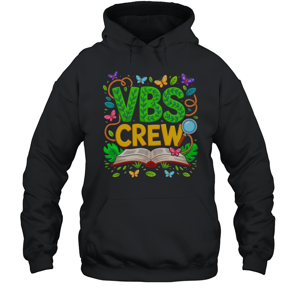 VBS Crew Camp Youth 2025 Magnified Insects Adventure Squad Shirt Unisex Hoodie