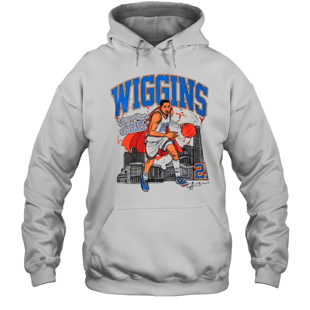 Aaron Wiggins 21 Superhero Saved Basketball Signature Shirt Unisex Hoodie
