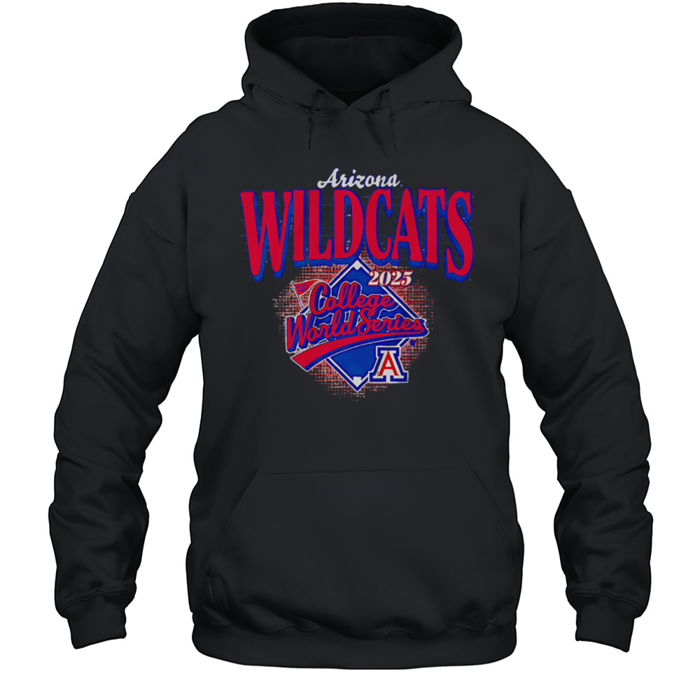 Arizona Wildcats Baseball Baseball 2025 College World Series Shirt Unisex Hoodie