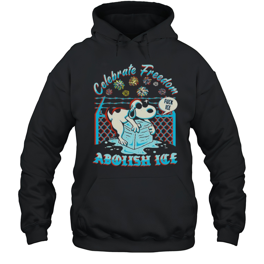 Celebrate Freedom Abolish Ice Shirt Unisex Hoodie