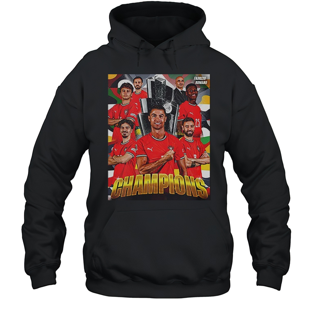 Celebrates Portugal Wins The UEFA Nations League 2025 Shirt Unisex Hoodie