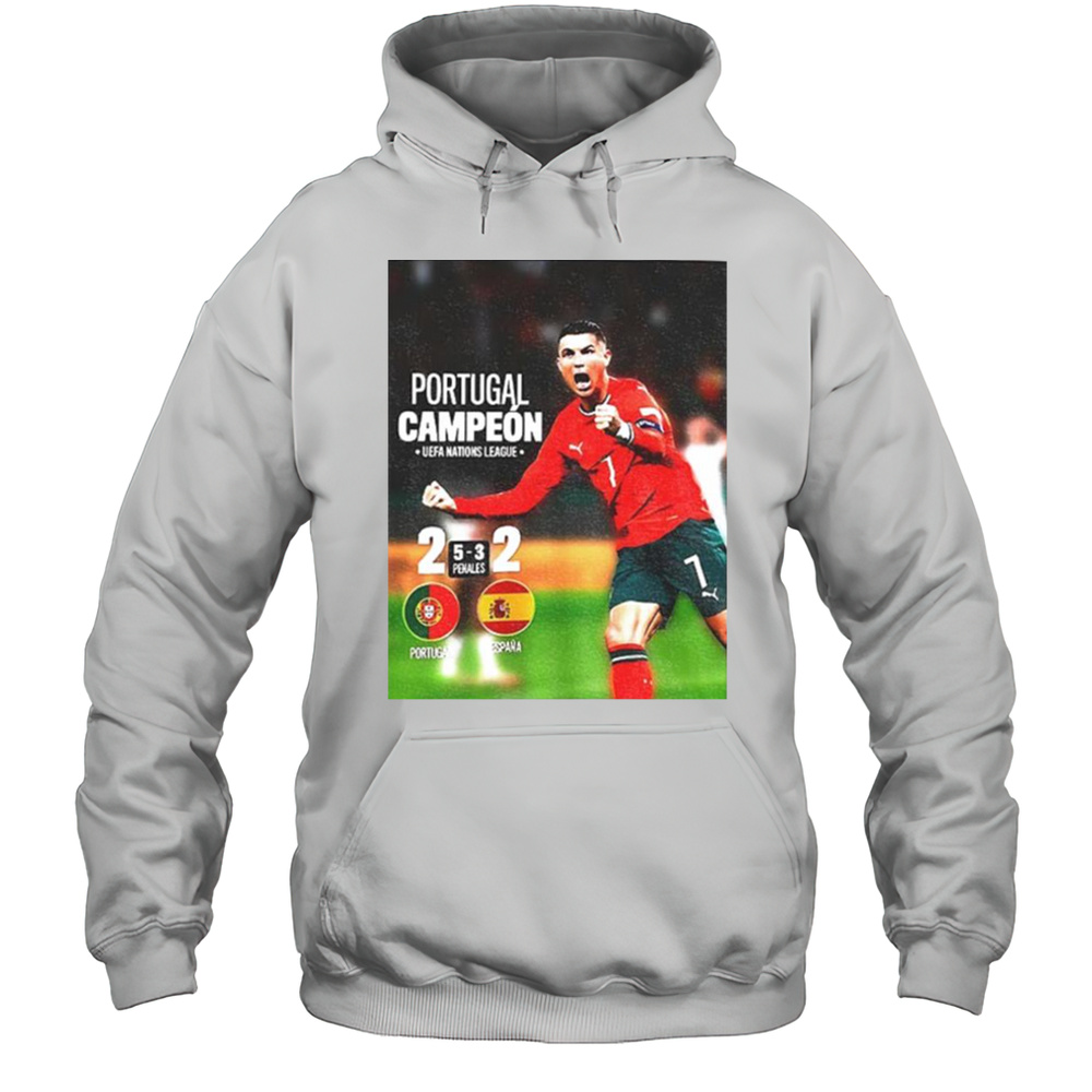 Cristiano Ronaldo Portugal Campeon UEFA Nations League Champions 2025 Shirt Unisex Hoodie