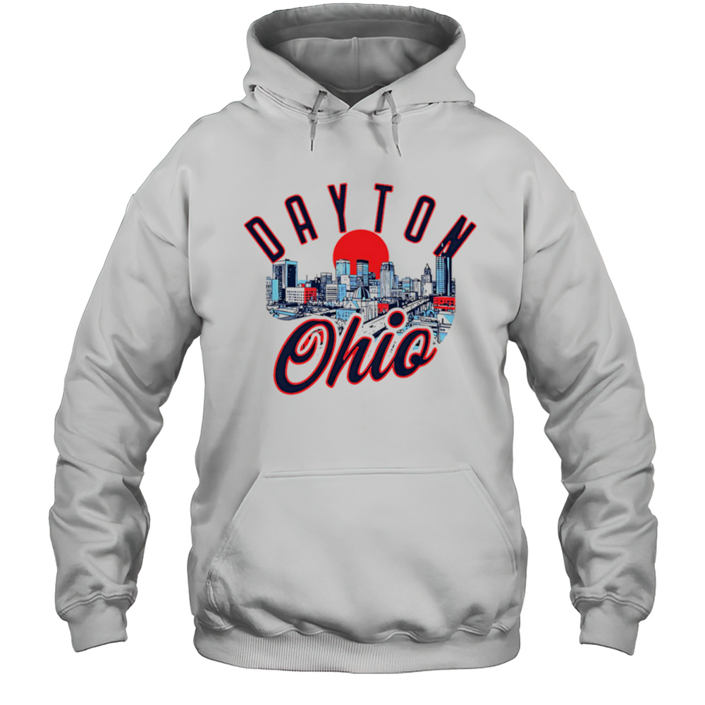 Dayton Ohio Skyline Sunset Shirt Unisex Hoodie