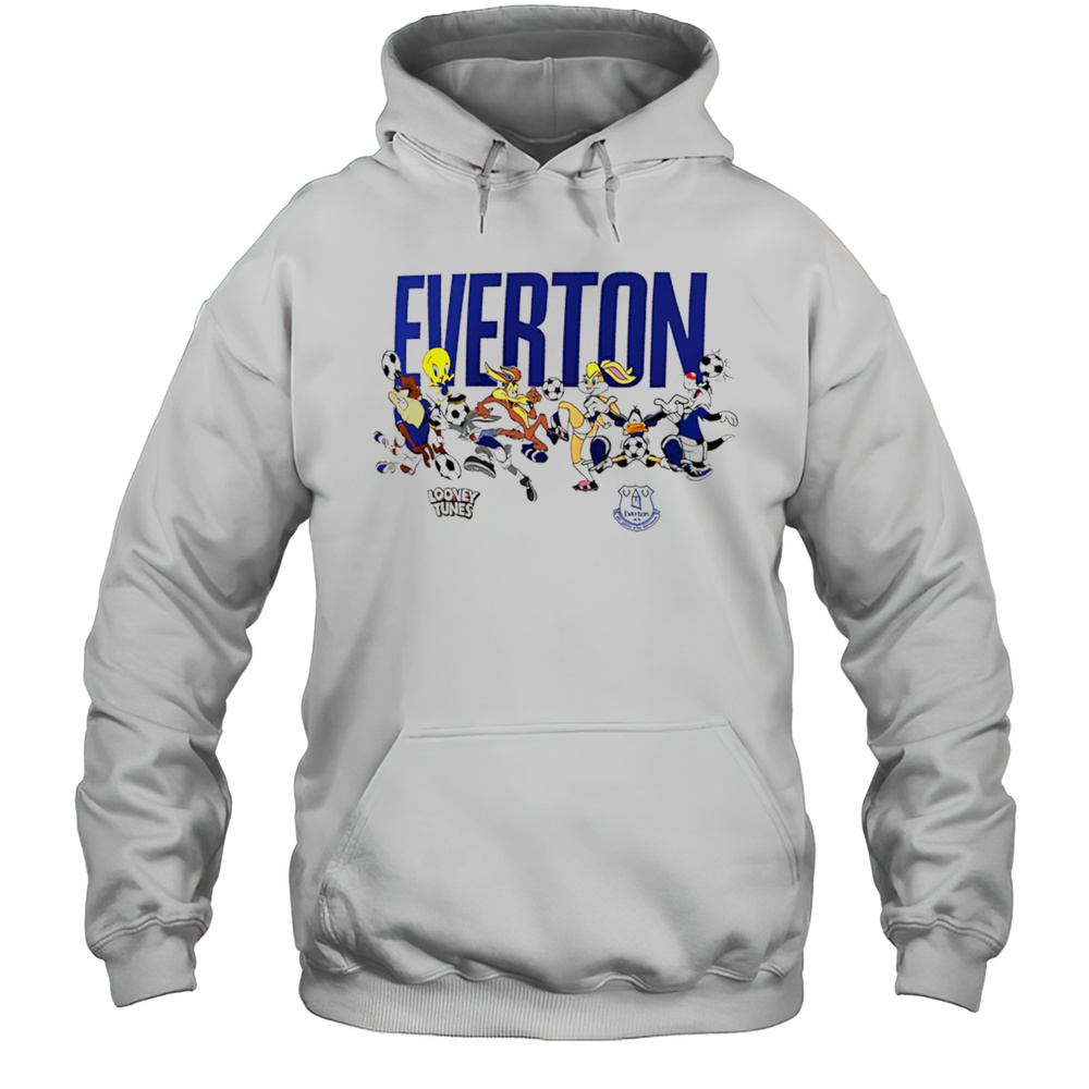 Everton Football Looney Tunes Multi Character Shirt Unisex Hoodie