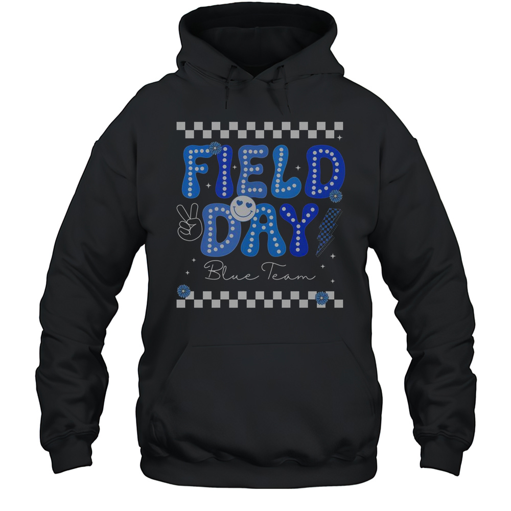 Field Day Trip Blue Team Color Game Competition T-Shirt Unisex Hoodie