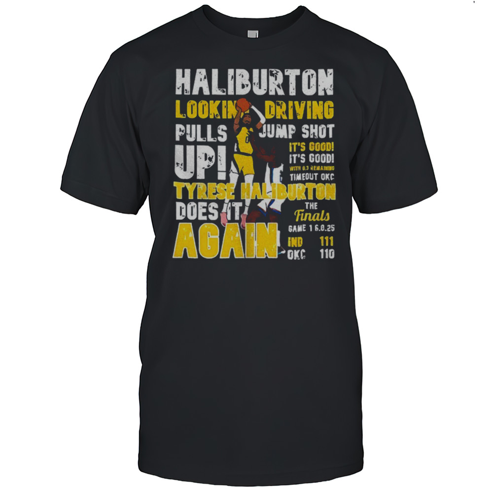 Haliburton Lookin Driving Pulls Jump Shot Up Shirt