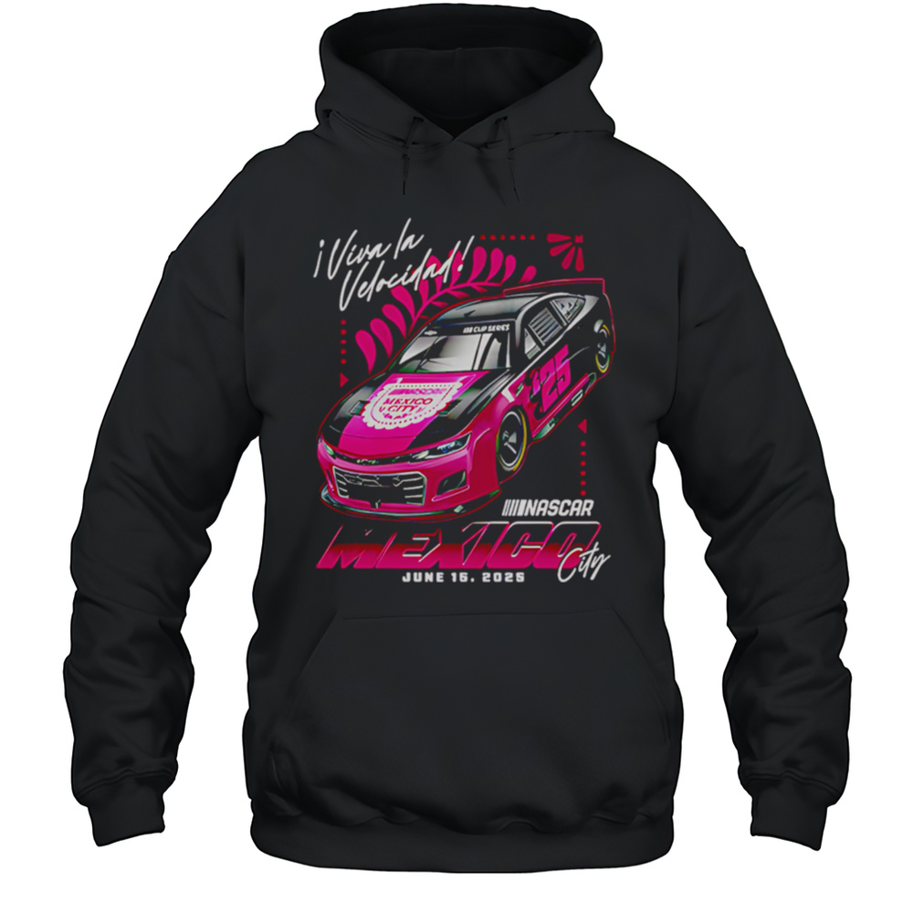 Mexico City Ghost Car Nascar 2025 Shirt Unisex Hoodie