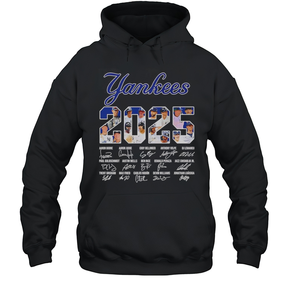 New York Yankees 2025 Signature Shirt Unisex Hoodie