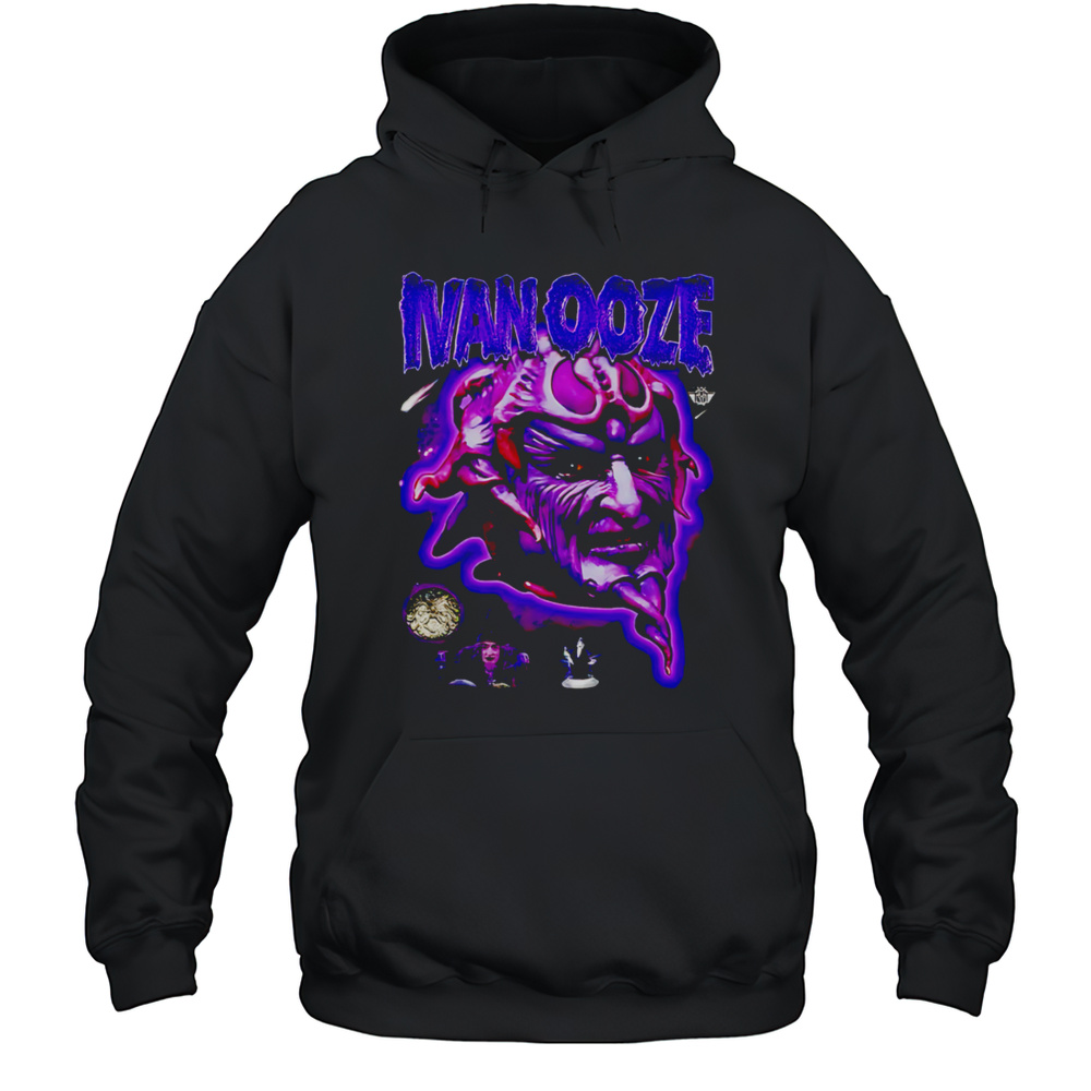 Oversized Cropped Ooze Face Shirt Unisex Hoodie