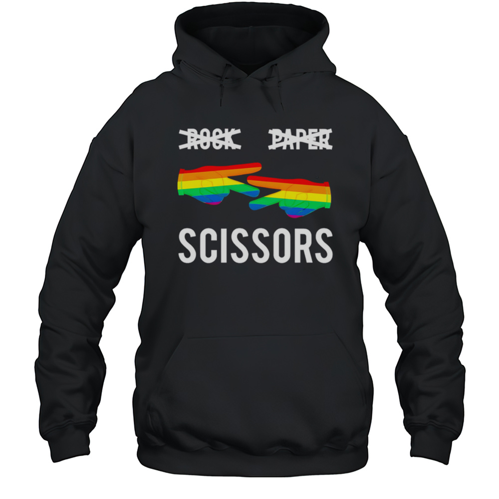 Rock Paper Scissors Pride Shirt Unisex Hoodie