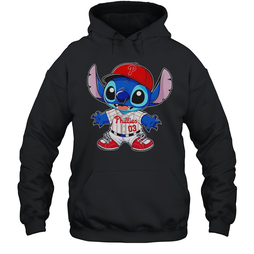 Stitch Philadelphia Phillies Baseball Shirt Unisex Hoodie