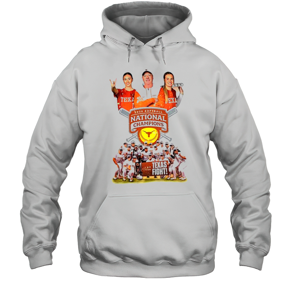 Texas Longhorns 2025 NCAA Division Softball National Champions Shirt Unisex Hoodie