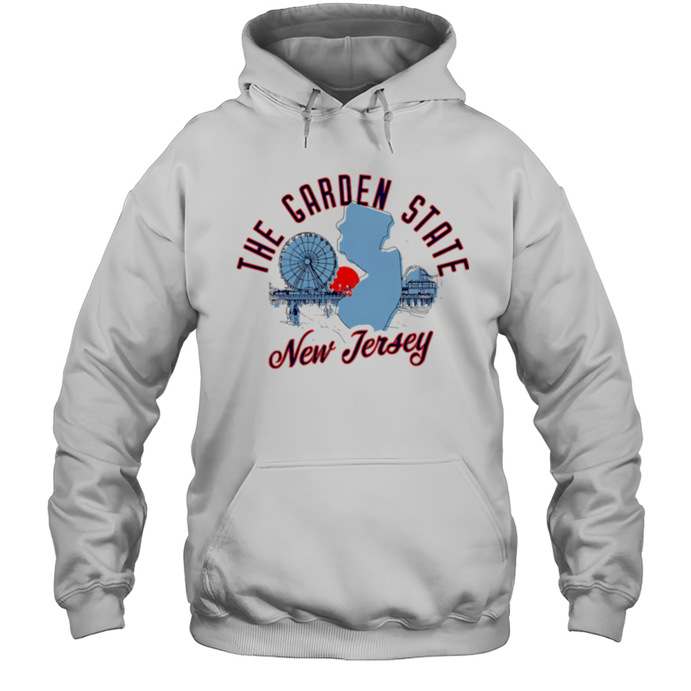 The Garden State New Jersey Skyline Sunset Shirt Unisex Hoodie