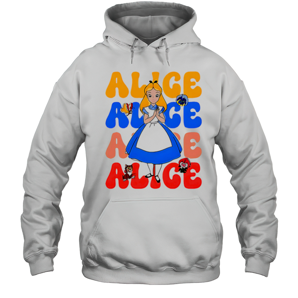 Alice Repeat Cartoon Cute Shirt Unisex Hoodie
