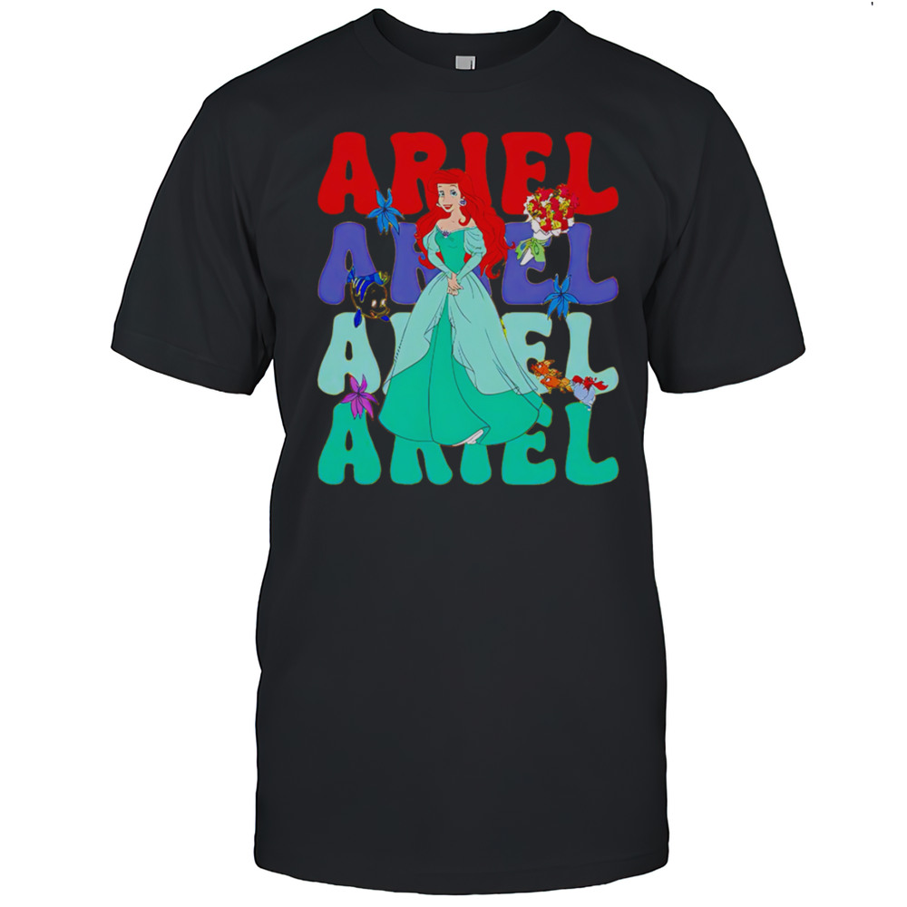 Ariel Repeat Cartoon Cute Shirt
