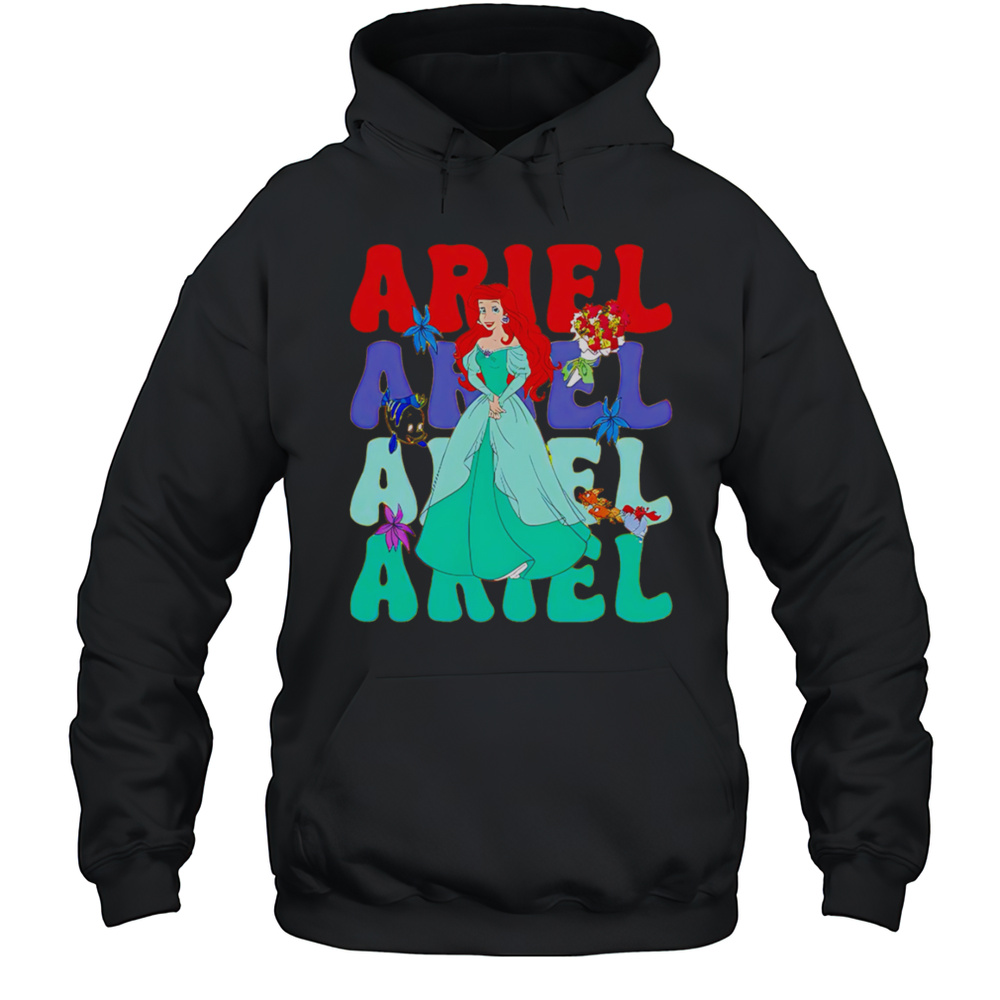 Ariel Repeat Cartoon Cute Shirt Unisex Hoodie