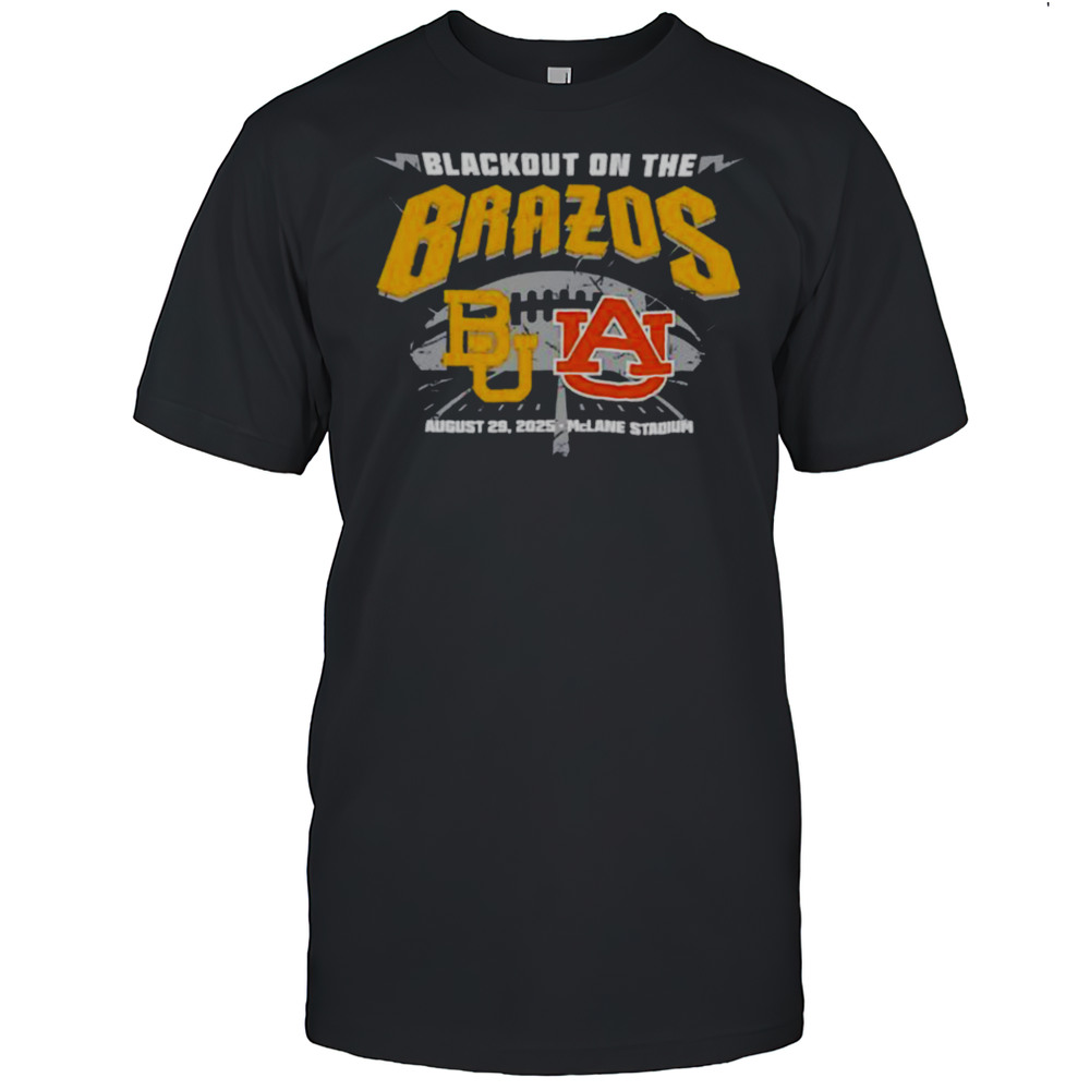 Baylor Bears Vs Auburn Tigers Blackout On The Brazos 2025 Shirt