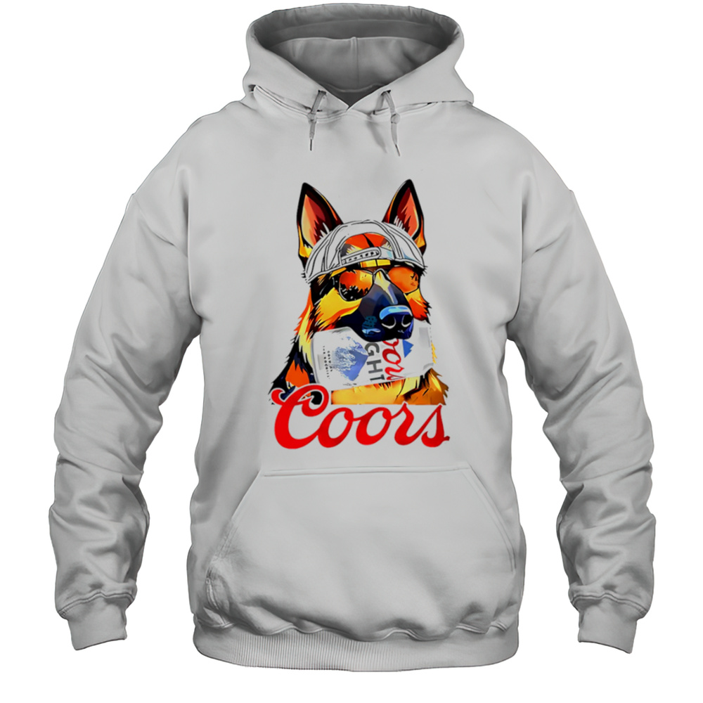 Dog Coors Light Beer Shirt Unisex Hoodie