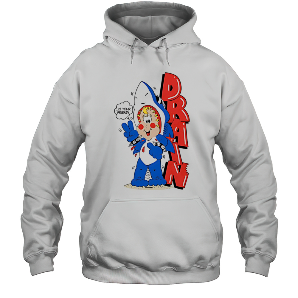 Drain Freako Shark Shirt Unisex Hoodie