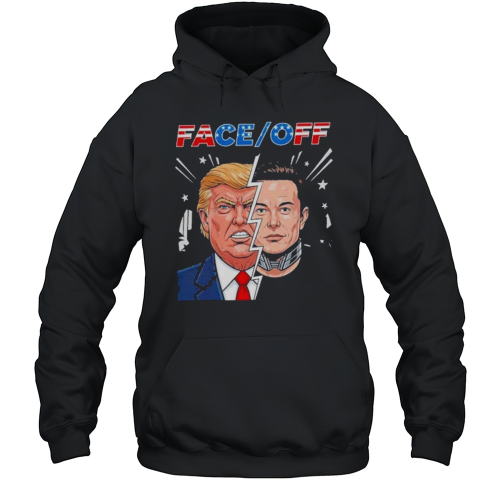 Elon Musk Vs Donald Trump Face Off In Big Beautiful Beef 2025 Black Shirt Unisex Hoodie